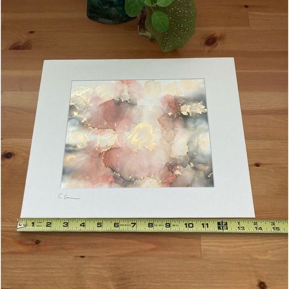 New Original Signed Artwork Alcohol Ink on Paper - Picture 6 of 6